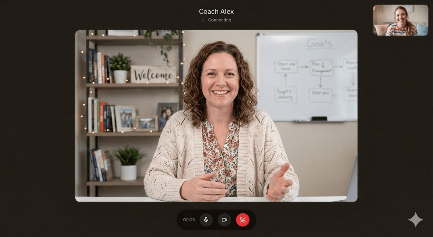 Robin video call interface